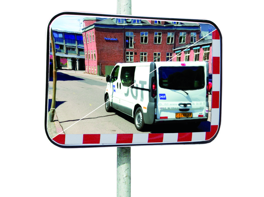 Miroir routier multi-usages UNI SIG - Avec bandes réfléchissantes